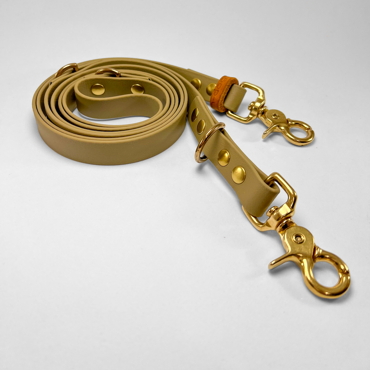 Guinzaglio lunghezza regolabile 200cm in Biothane® Beige