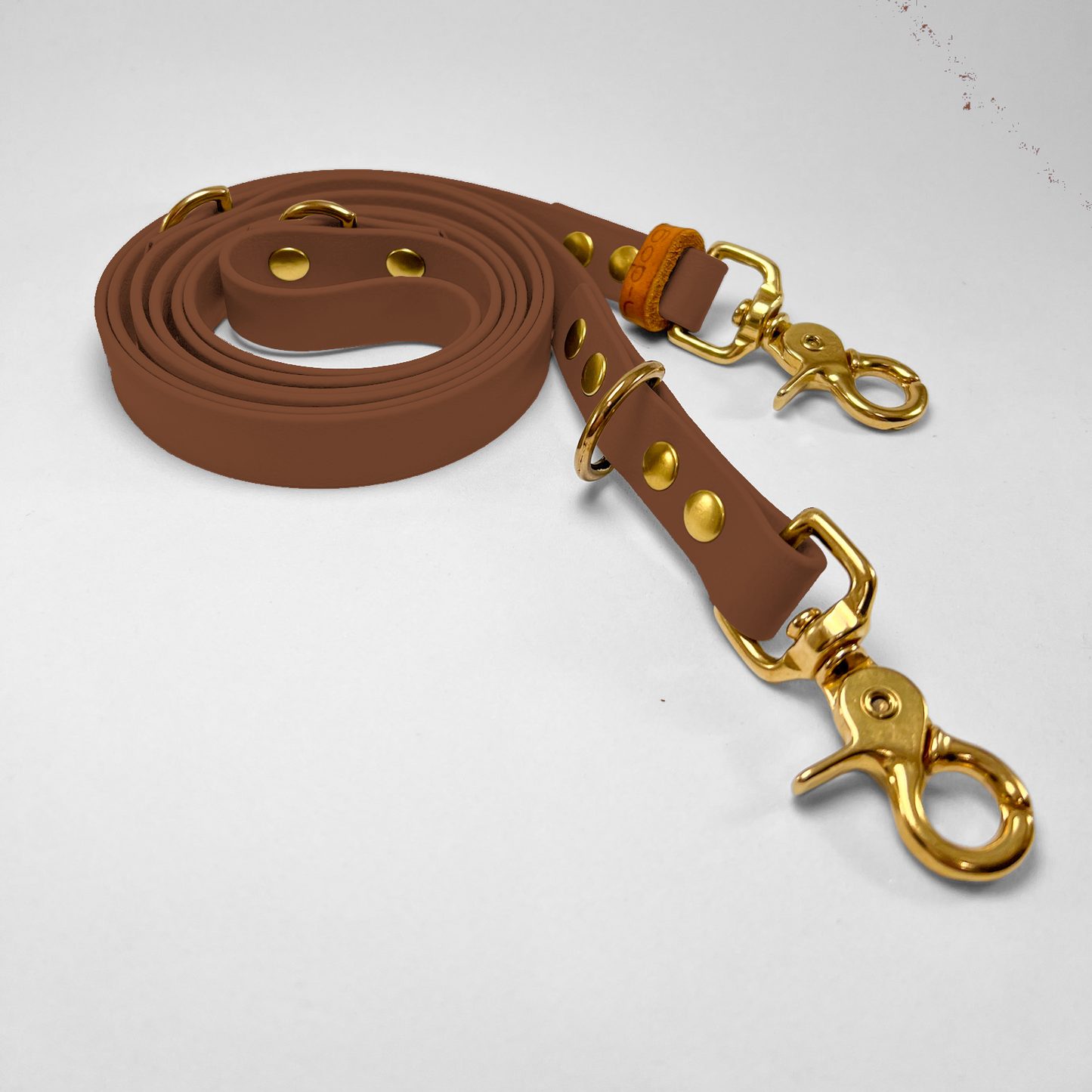 Guinzaglio lunghezza regolabile 200cm in Biothane® Brown