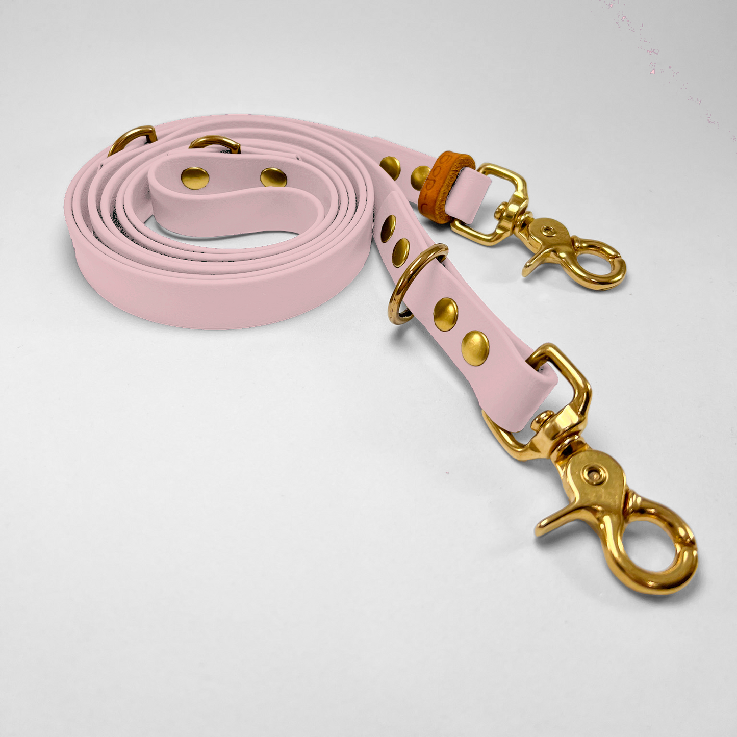 Guinzaglio lunghezza regolabile 200cm in Biothane® Cipria