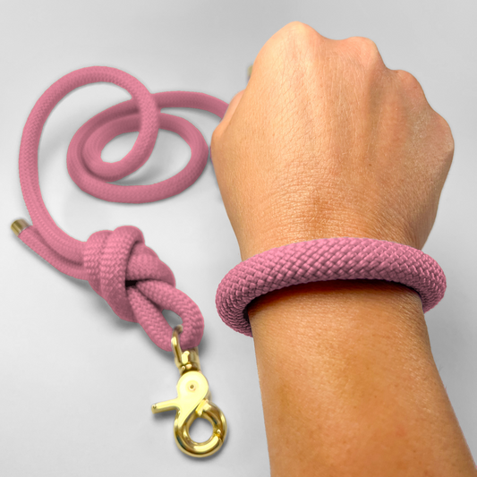 Guinzaglio corda lunghezza fissa 120cm Pastel Pink
