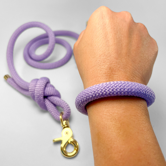 Guinzaglio corda lunghezza fissa 120cm Lilla