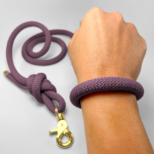 Guinzaglio corda lunghezza fissa 120cm Grape