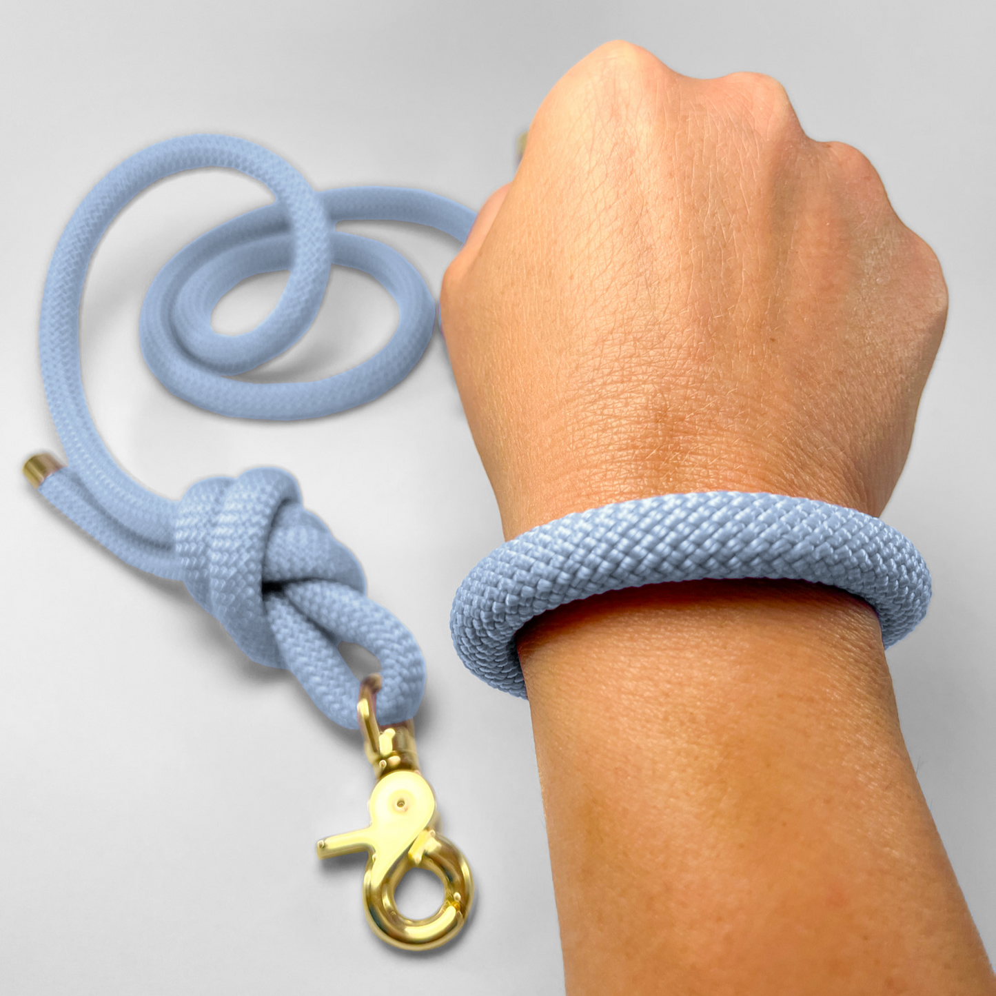 Guinzaglio corda lunghezza fissa 120cm Polar Blue