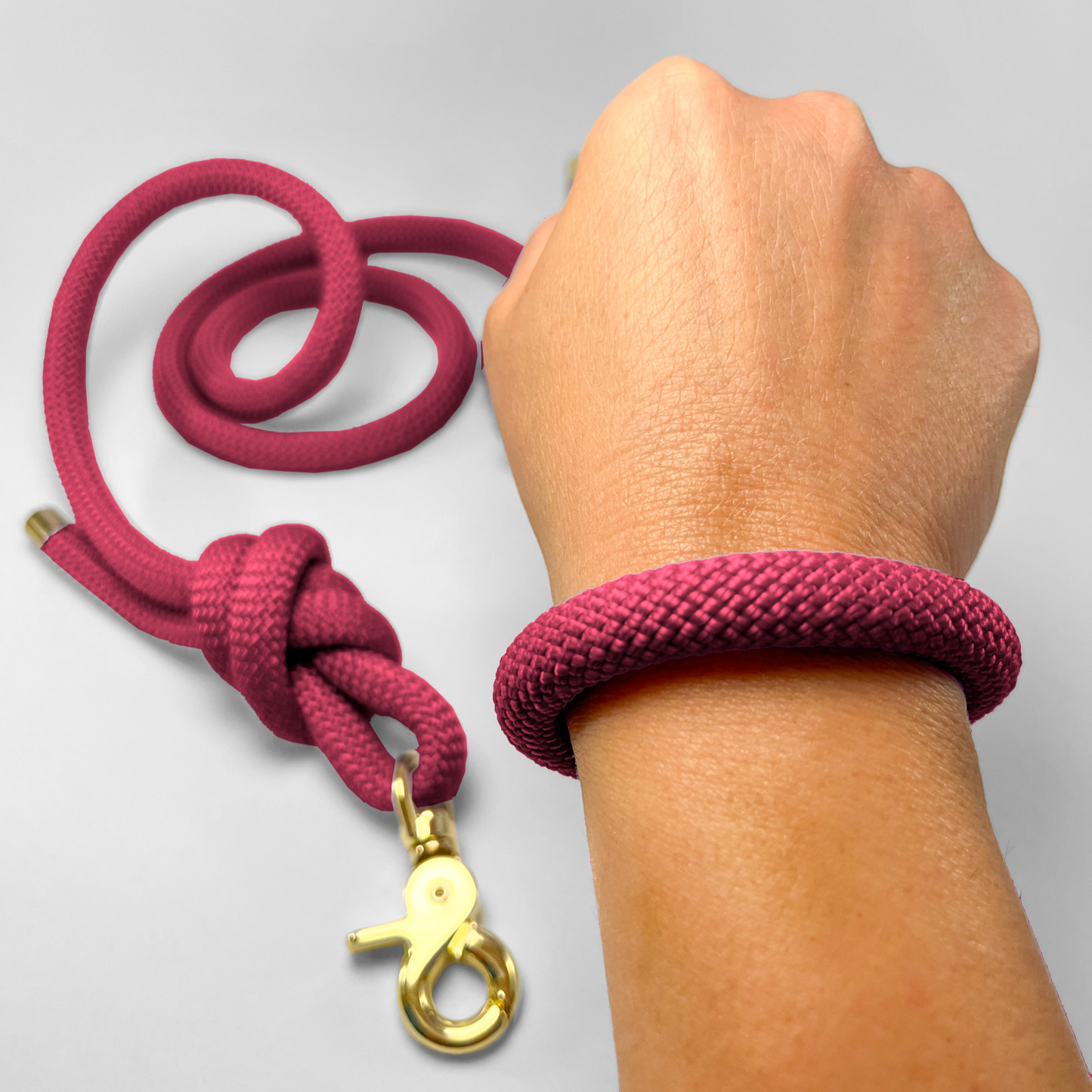 Guinzaglio corda lunghezza fissa 120cm Vinaccia