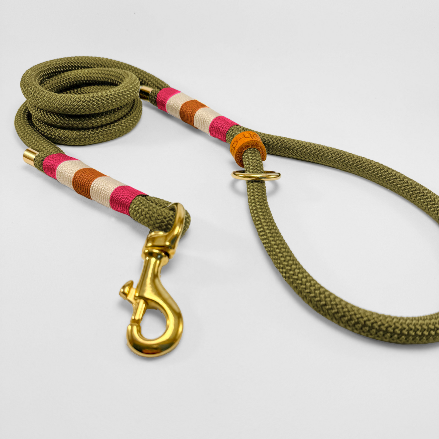 Guinzaglio corda lunghezza fissa 120cm con maniglia in corda Meadow Florals