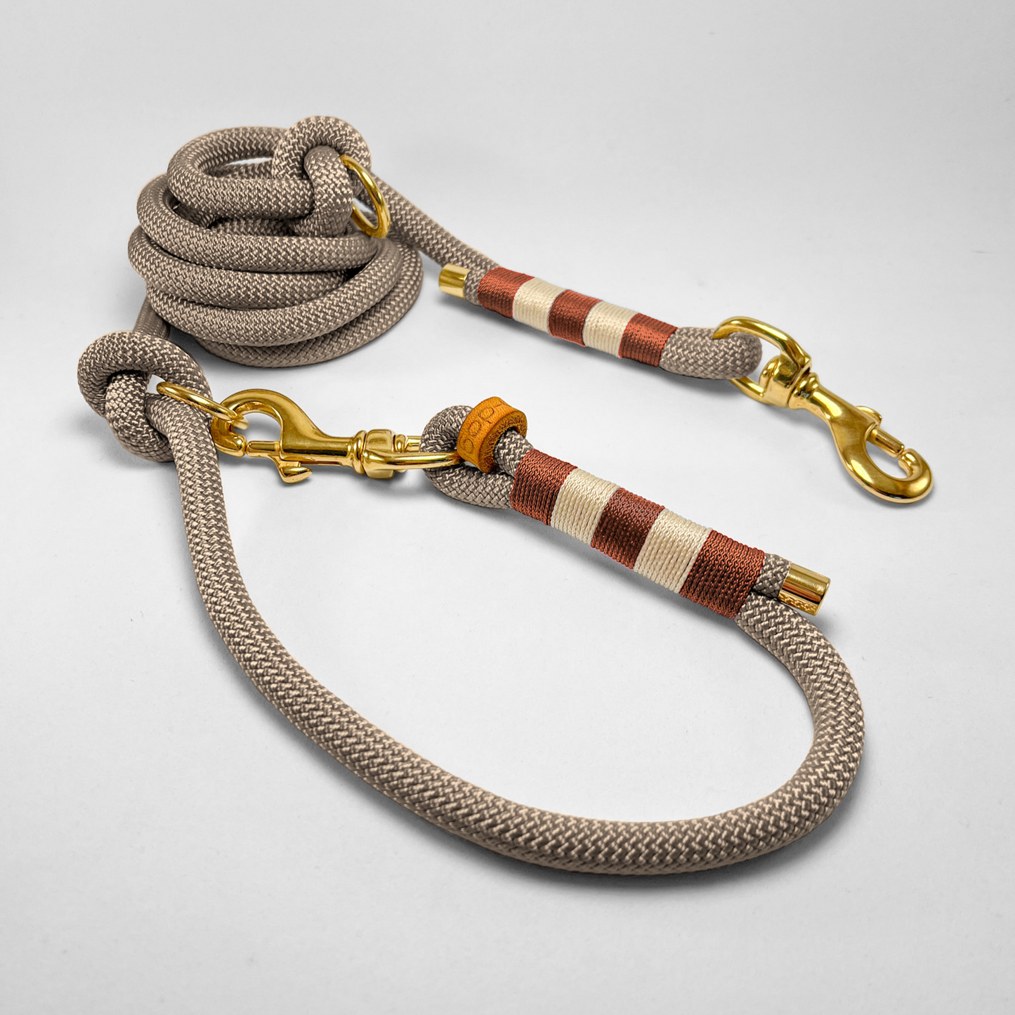 Guinzaglio in corda lunghezza regolabile/hands free 200cm Dust