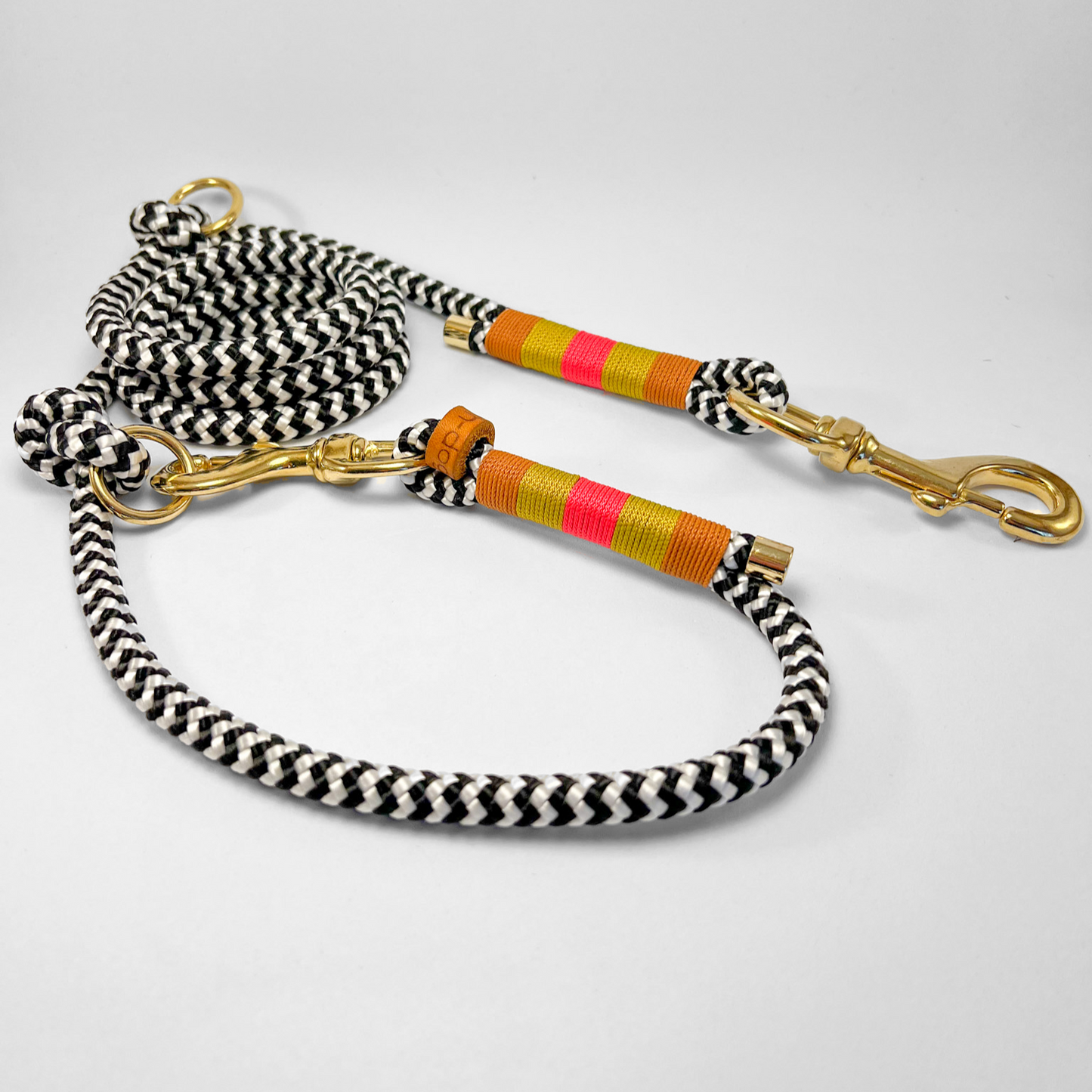 Guinzaglio in corda lunghezza regolabile/hands free 200cm Shockwave