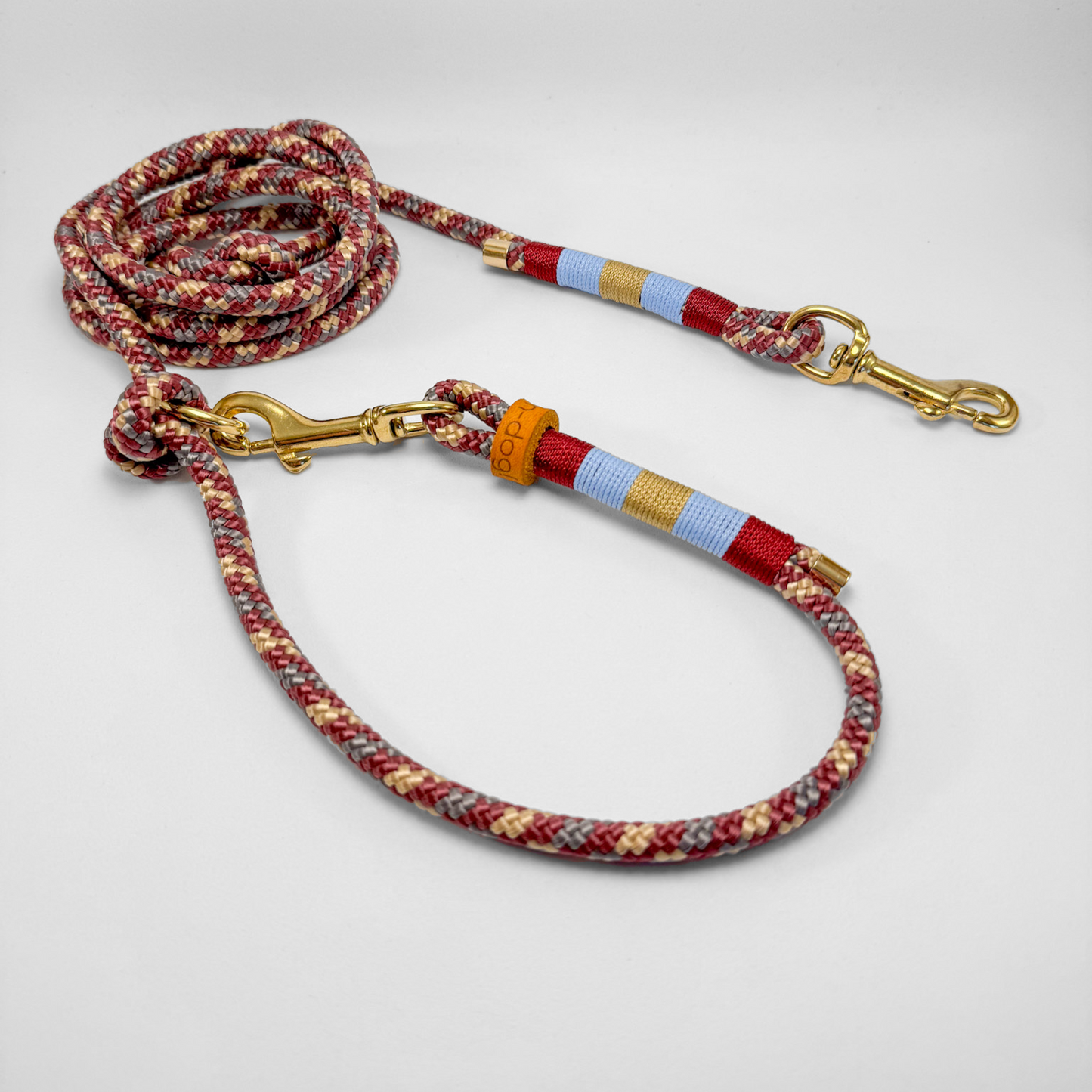 Guinzaglio in corda lunghezza regolabile/hands free 200cm Crimson Sky