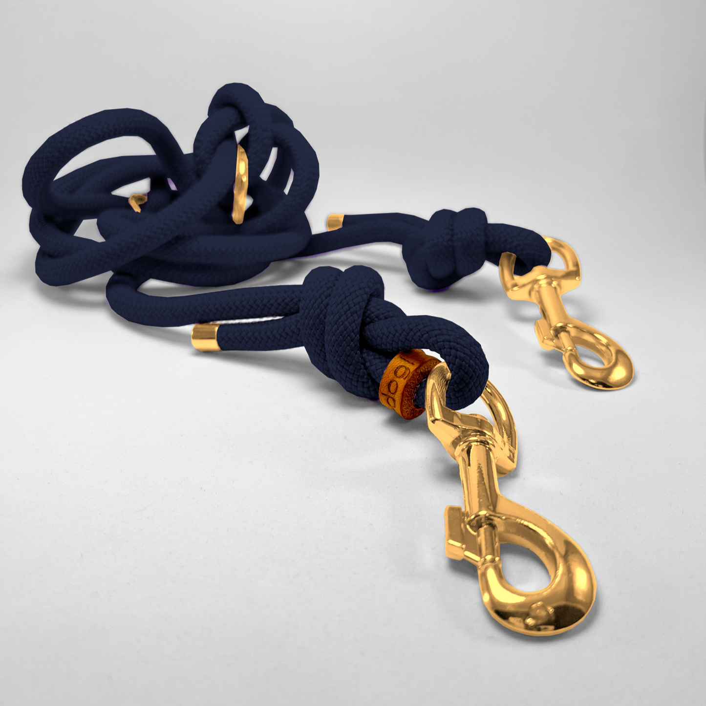 Guinzaglio corda lunghezza regolabile/hands free 200cm Navy