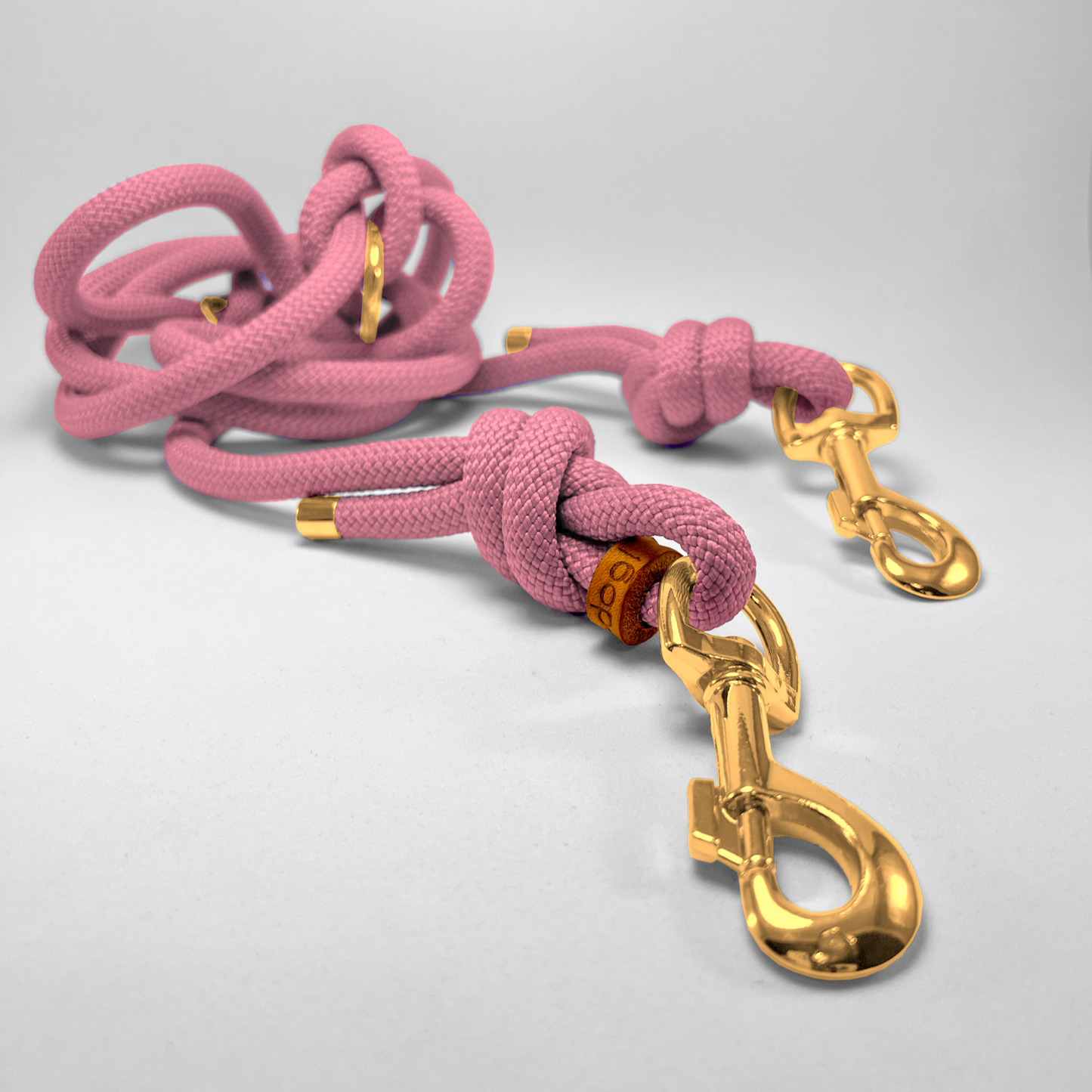 Guinzaglio corda lunghezza regolabile/hands free 200cm Pastel Pink