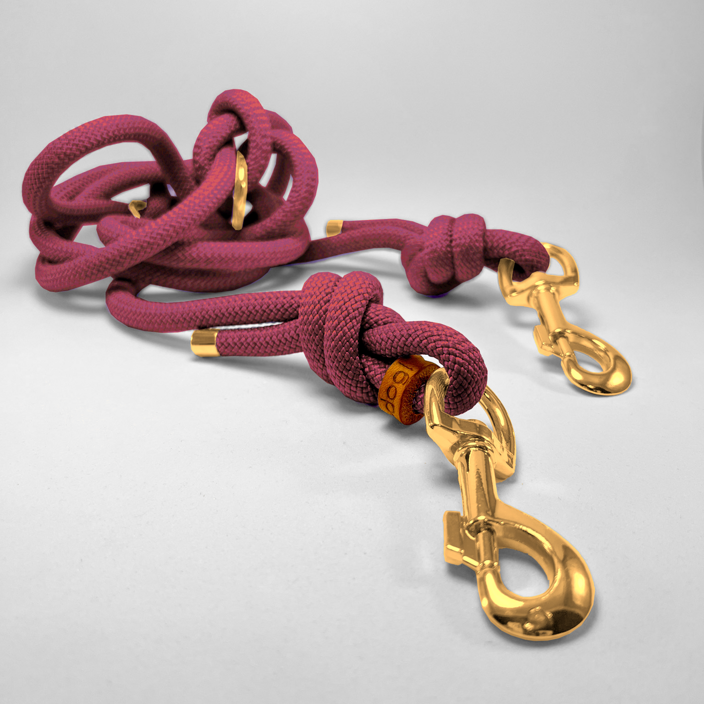 Guinzaglio corda lunghezza regolabile/hands free 200cm Vinaccia