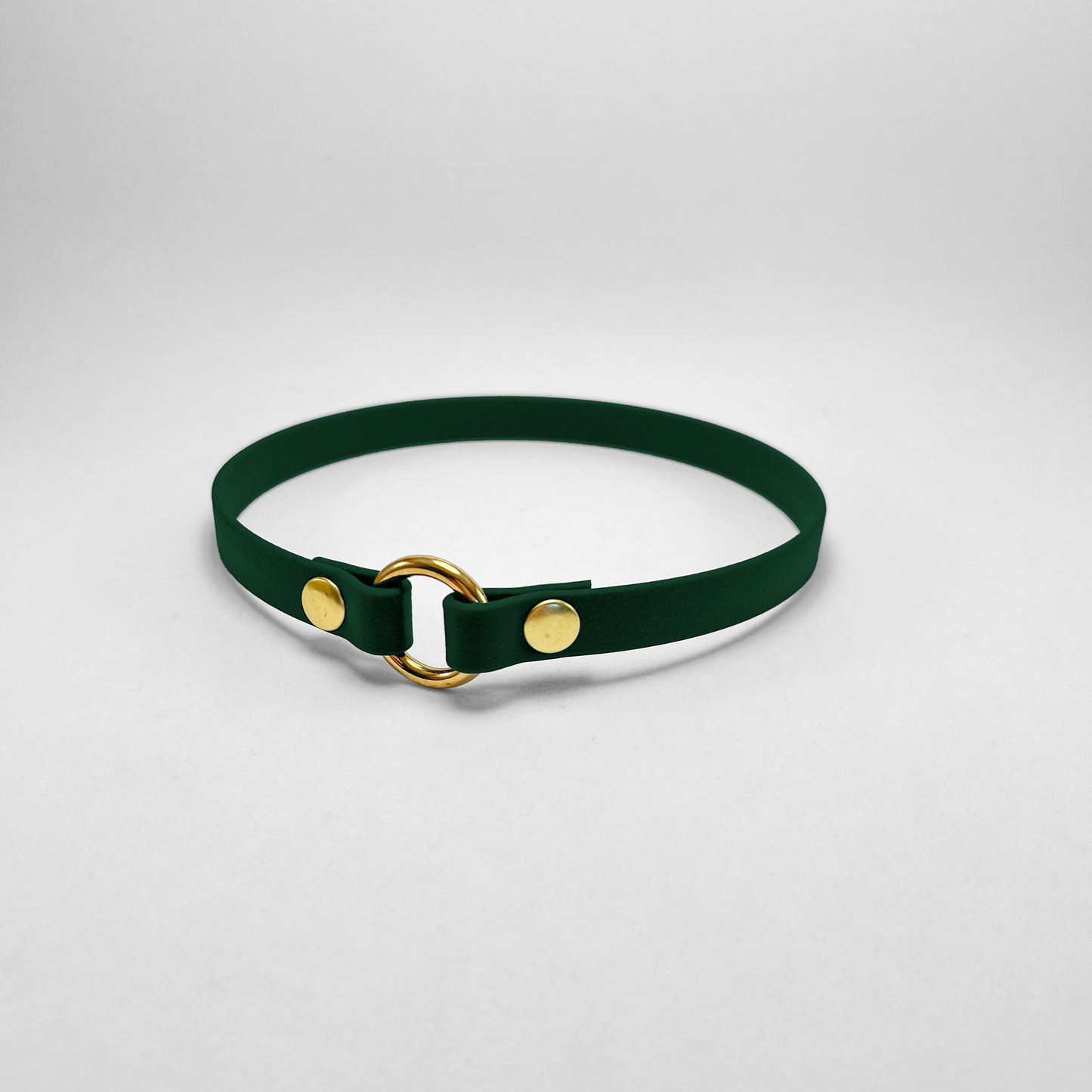 Porta medaglietta in Biothane® Dark Green