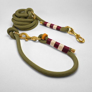 Rope leash adjustable length/hands free 200cm Stripes
