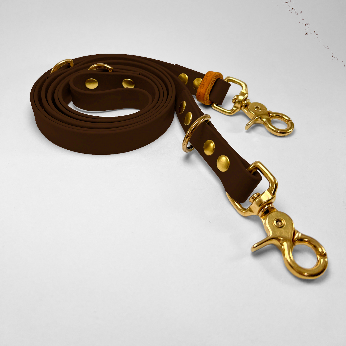 Guinzaglio lunghezza regolabile 200cm in Biothane® Dark Brown