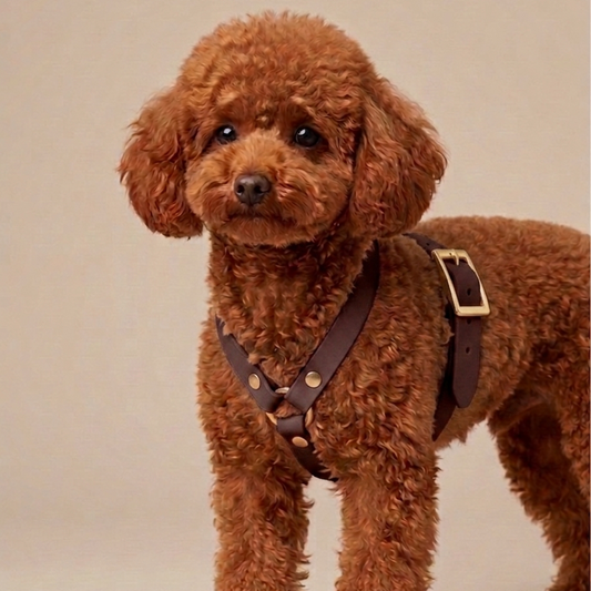 H-style Harness in Biothane® Dark Brown