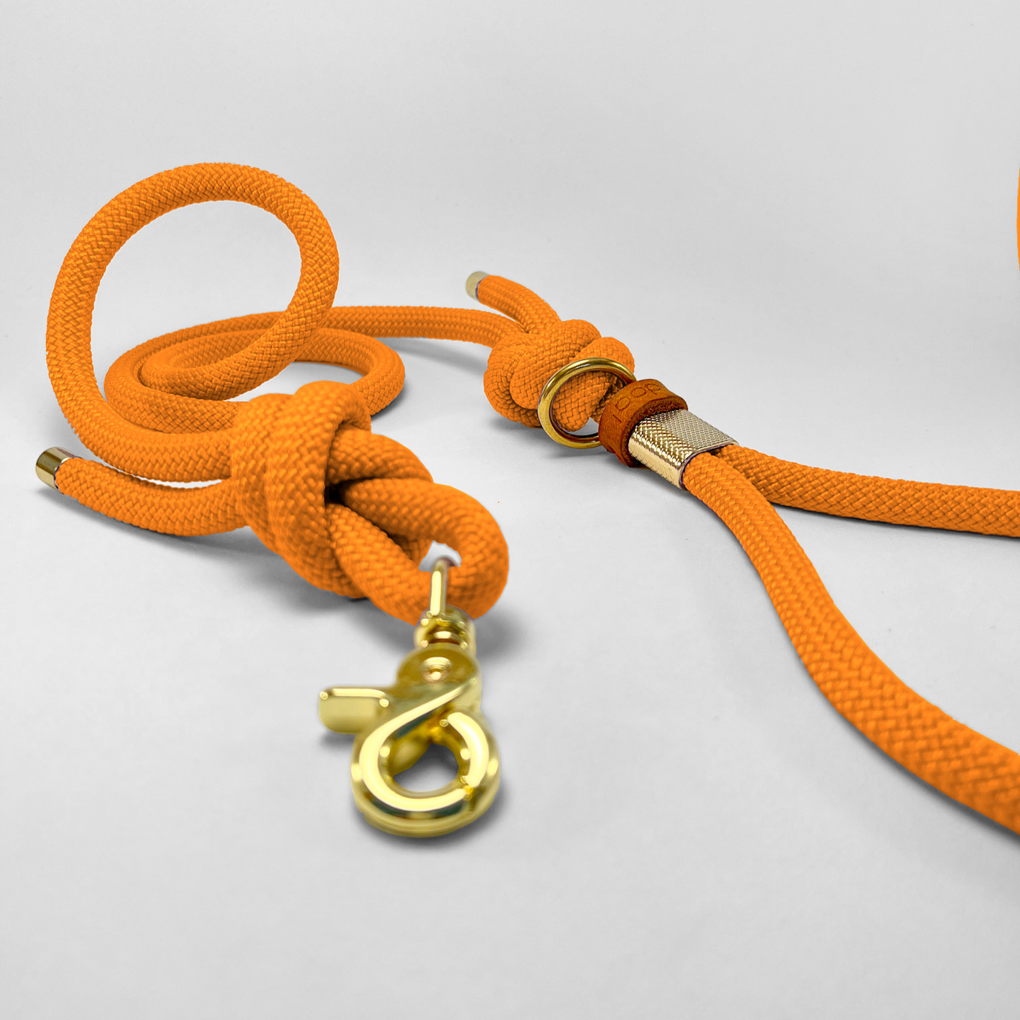Guinzaglio corda lunghezza fissa 120cm Albicocca