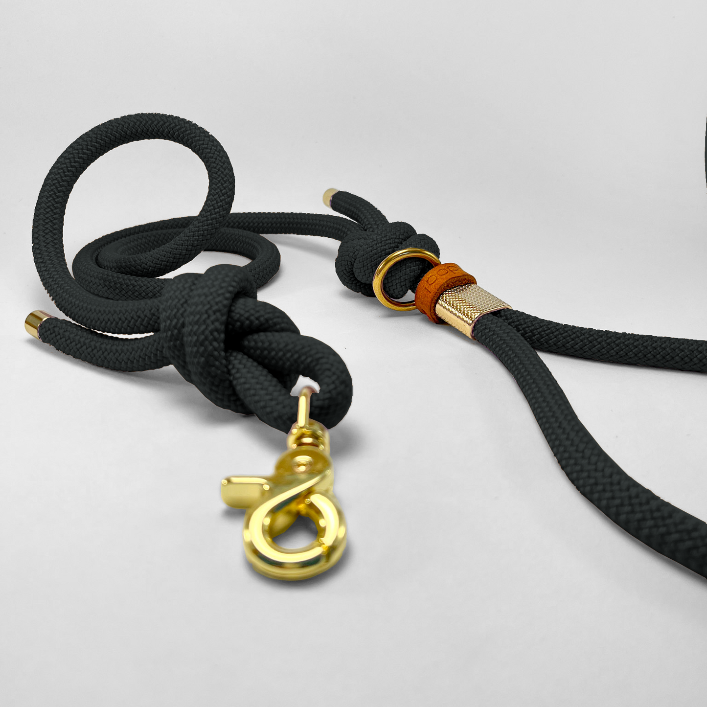 Guinzaglio corda lunghezza fissa 120cm Black