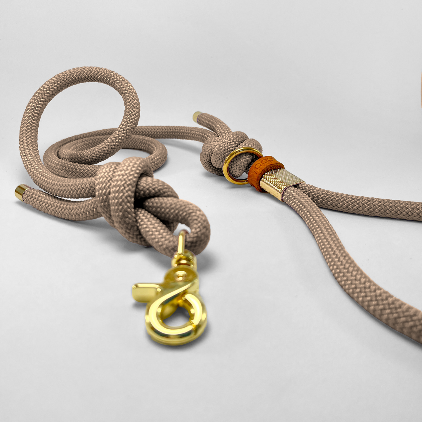 Guinzaglio corda lunghezza fissa 120cm Tan