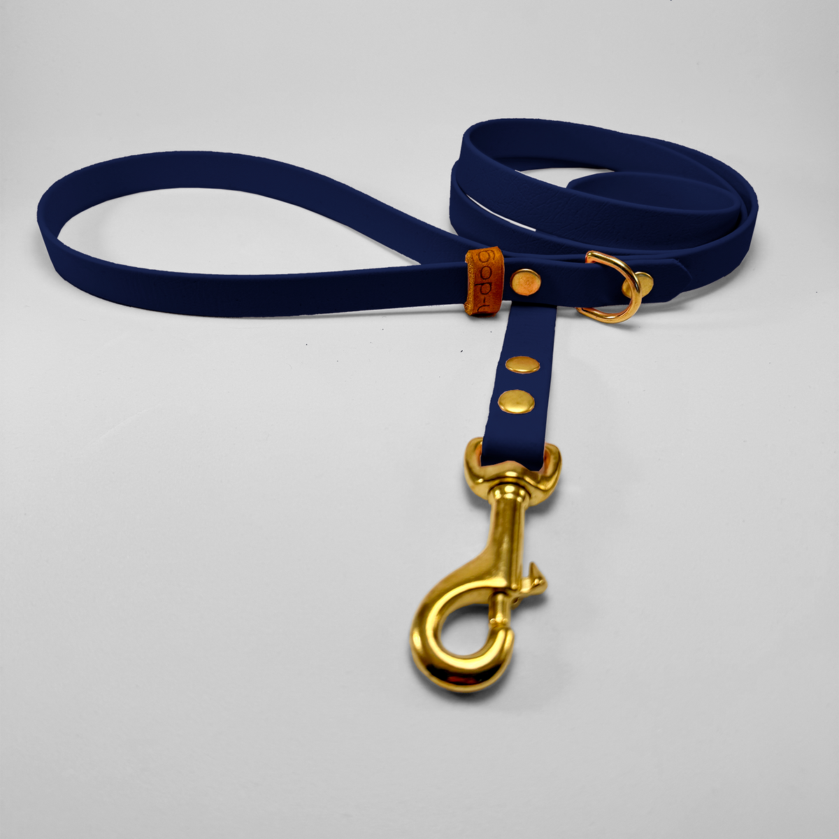 Fixed length leash 120cm in Biothane® Navy