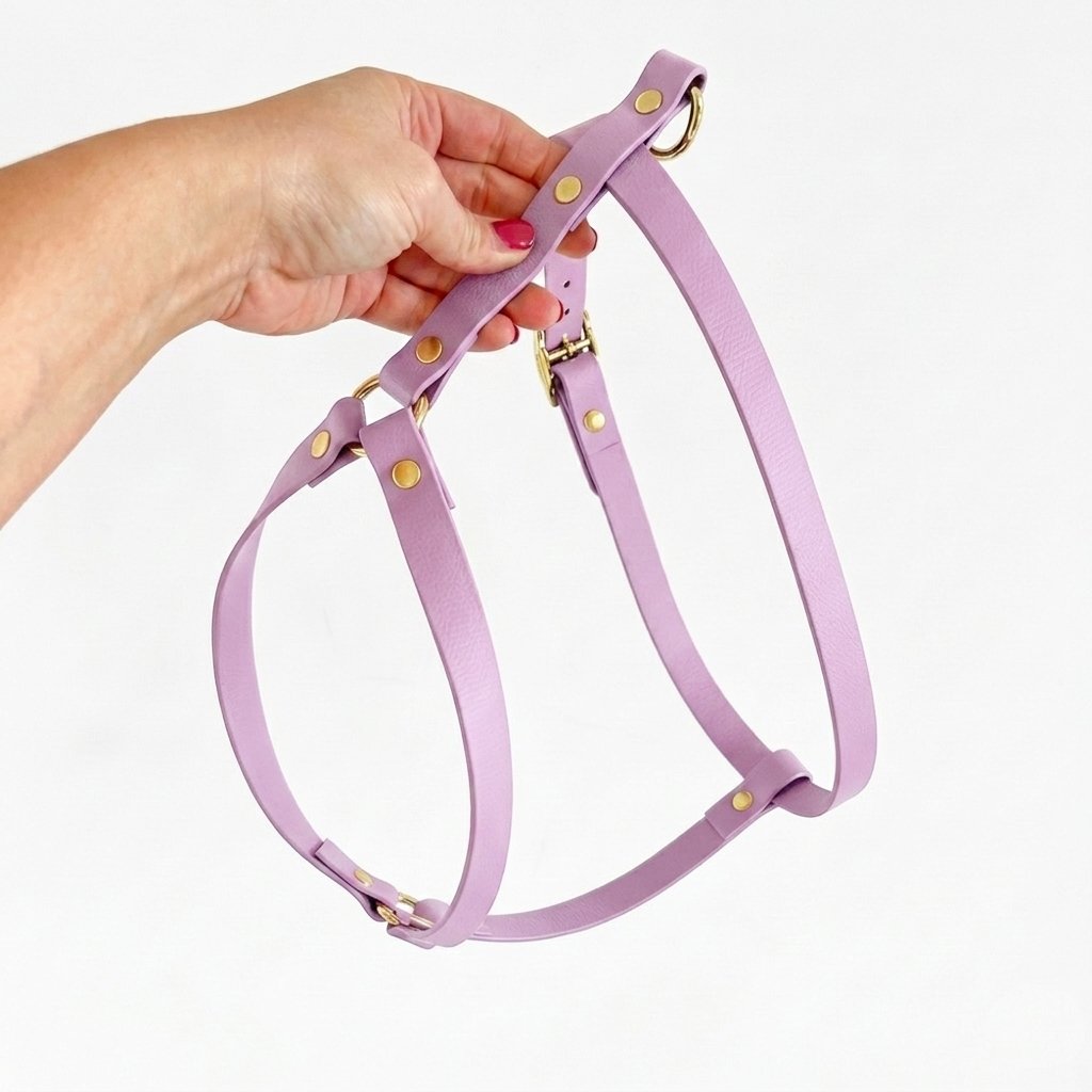 Harnais en H Biothane® violet pastel