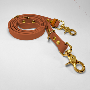 Adjustable length leash 200cm in Biothane® Light Brown