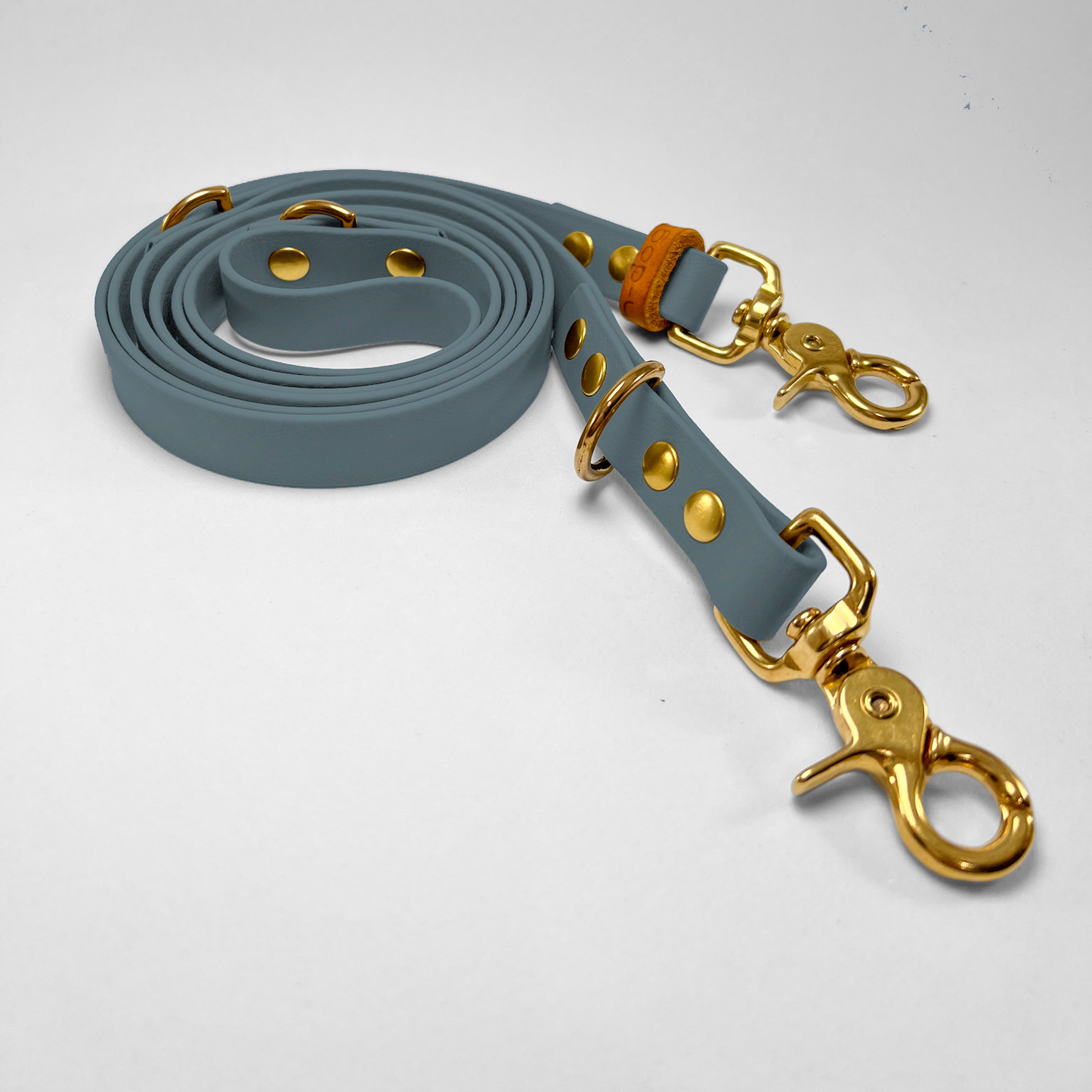 Guinzaglio lunghezza regolabile 200cm in Biothane® Petrol