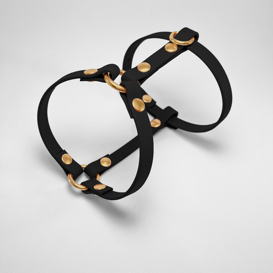 Pettorina ad H in Biothane® Black