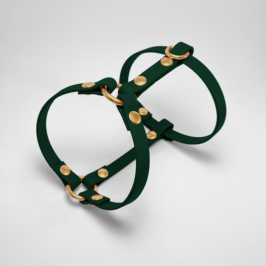 Pettorina ad H in Biothane® Dark Green