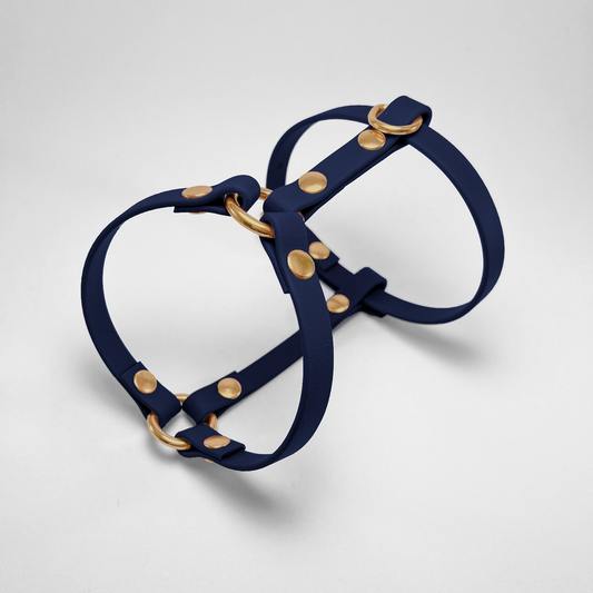 Pettorina ad H in Biothane® Navy Blue