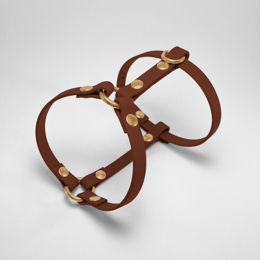 Pettorina ad H in Biothane® Saddle Brown