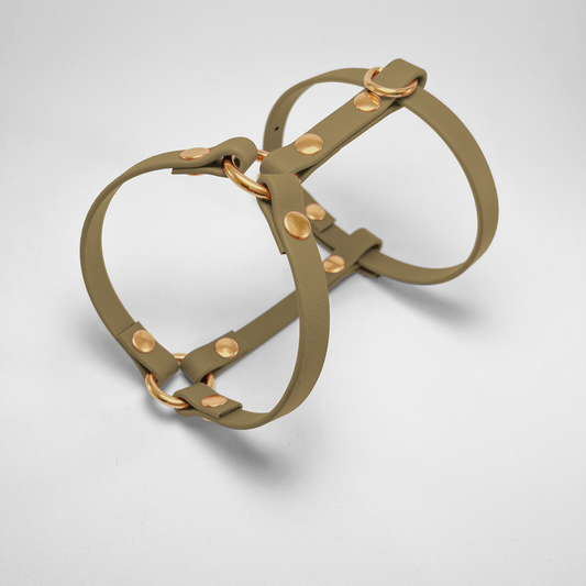 Pettorina ad H in Biothane® Beige