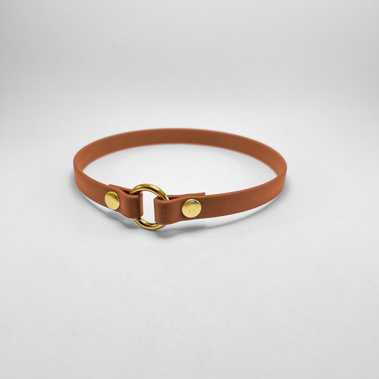 Porta medaglietta in Biothane® Light Brown