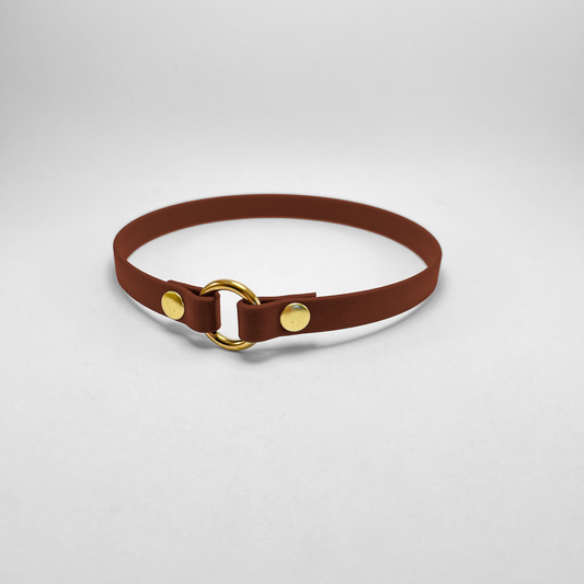 Porta medaglietta in Biothane® Saddle Brown