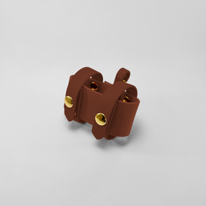 Saddle Brown Poop Bag Holder