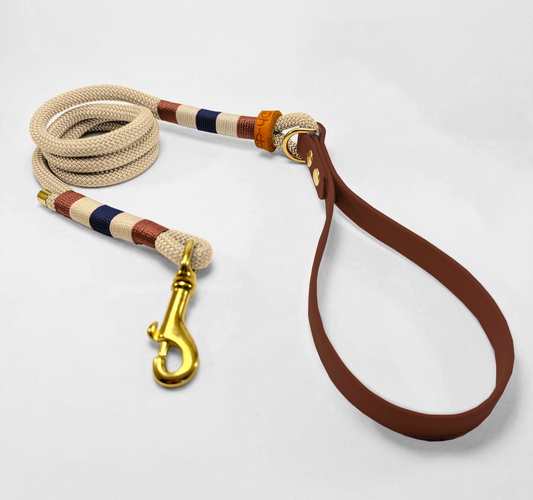 Guinzaglio corda lunghezza fissa 120cm con maniglia in Biothane® Sandy Ridge