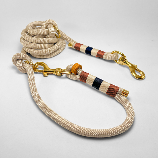 Guinzaglio in corda lunghezza regolabile/hands free 200cm Sandy Ridge