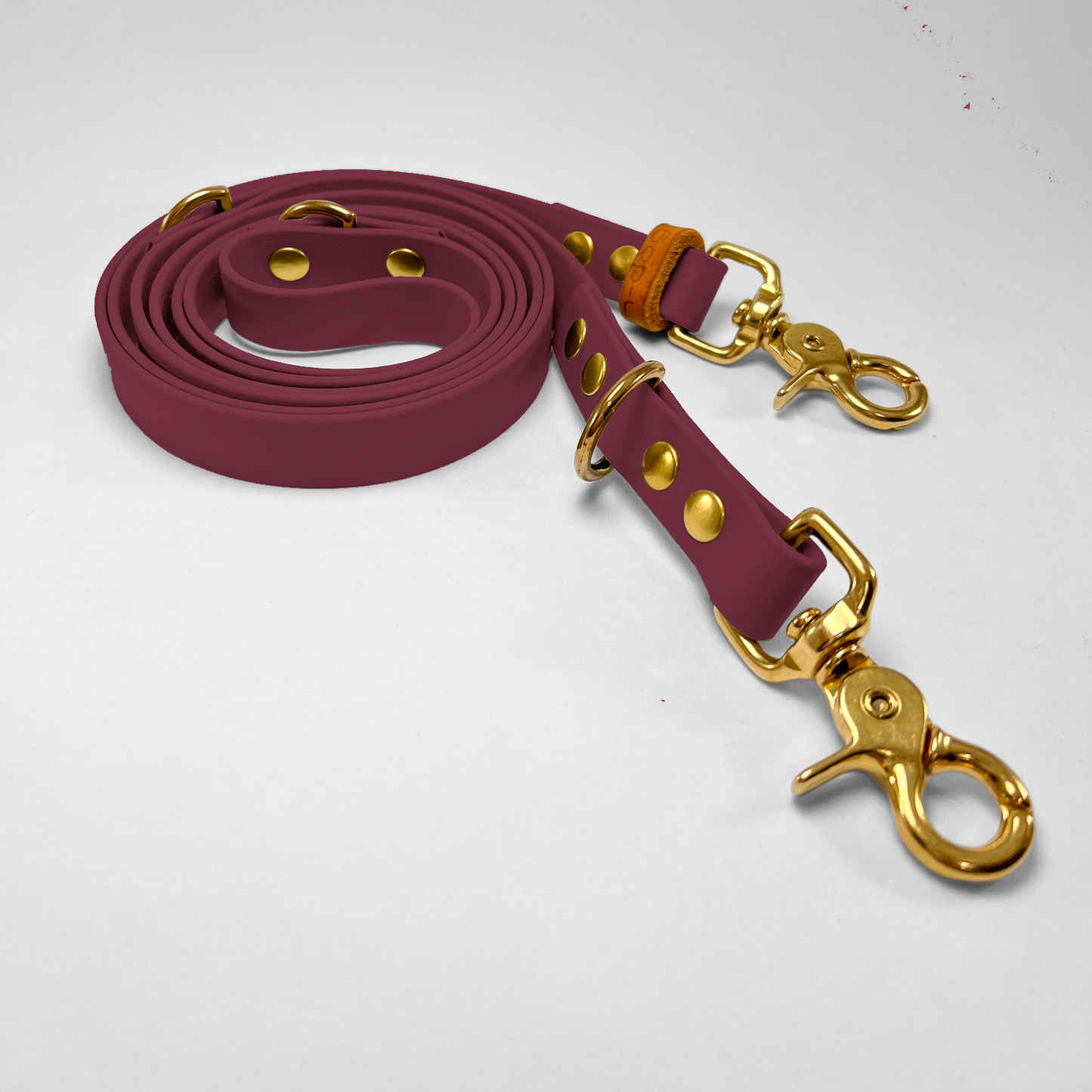 Guinzaglio lunghezza regolabile 200cm in Biothane® Wine